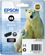 Epson Polar bear Singlepack Photo Black 26 Claria Premium Ink