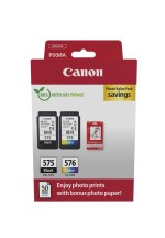 Canon PG-575 & CL-576 - 5438C004 - inktcartridge 2 stuk(s) Origineel Zwart, Cyaan, Magenta, Geel