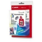 Canon CLI-36 ChromoLife Color Ink Tank inktcartridge Origineel Zwart, Cyaan, Magenta, Geel