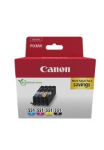Canon CLI-551 Multipack - inktcartridge 1 stuk(s) Origineel Zwart, Cyaan, Magenta, Geel - Afbeelding 2