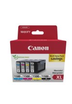 Canon 1500XL Multipack - inktcartridge 4 stuk(s) Origineel Hoog (XL) rendement Zwart, Cyaan, Magenta, Geel - Afbeelding 2