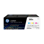 HP 305A originele cyaan/magenta/gele LaserJet tonercartridge, 3-pack