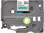 Brother TZe-731 Labeltape 12mm - Zwart op groen - Afbeelding 2